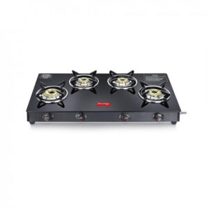Prestige Marvel Plus Gas Stove GTM 04 – Black, Manual, 4 Burner