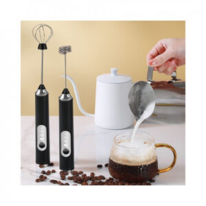 Primesky® USB Rechargeable Electric Foam Maker – Handheld Milk Wand Mixer Frother for Hot Milk, Hand Blender Coffee, Egg Beater Milk Frother