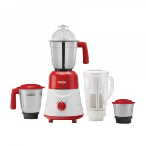 Borosil 750W Mixer Grinder 4 Jar, Red