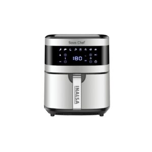 Inalsa Stainless Steel Housing Air Fryer Digital 6.5 L Sous Chef-1650 Watt