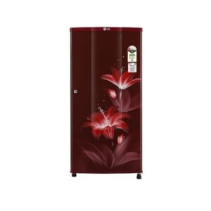 LG Single Door 185 Litres 1 Star Refrigerator Ruby Glow GL-B181RRGB