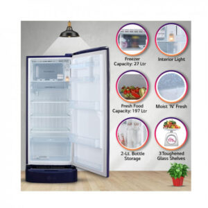 LG 224 L 4 Direct Cool Smart Inverter Compressor Single Door Refrigerator GL D241ABEY