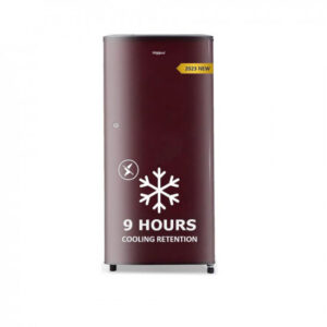 Whirlpool 184 L 3 Star Direct-Cool Single Door Refrigerator (205 WDE CLS 3S SHERRY WINE-Z, Red, 2023 Model)