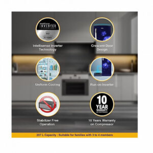 Whirlpool 207 L 5 Star Inverter Direct Cool Single Door Refrigerator 230 IMPRO ROY 5S INV SAPPHIRE ABYSS Z